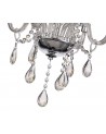 Juliette Chandelier Pendant, 4 Light E14, Polished Chrome/Clear Glass/Crystal
