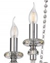 Juliette Chandelier Pendant, 4 Light E14, Polished Chrome/Clear Glass/Crystal
