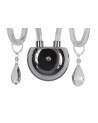 Juliette Wall Lamp, 2 Light E14, Polished Chrome/Clear Glass/Crystal