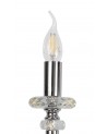Juliette Wall Lamp, 2 Light E14, Polished Chrome/Clear Glass/Crystal