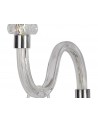 Juliette Wall Lamp, 2 Light E14, Polished Chrome/Clear Glass/Crystal