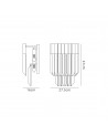 Rachel Wall Light 3 Light E14, Brass/Glass