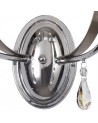 Jessie Wall Lamp 2 Light E14, Polished Chrome/Satin Nickel/Clear Crystal
