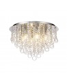 Penny Ceiling, 6 Light E14, Polished Chrome/Crystal