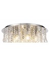 Penny Ceiling, 6 Light E14, Polished Chrome/Crystal