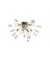 Aimee Ceiling Sputnik , 6 Light E14, Polished Nickel/Crystal