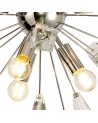 Aimee Ceiling Sputnik , 6 Light E14, Polished Nickel/Crystal