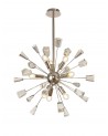 Aimee Sputnik Pendant, 9 Light E14, Polished Nickel/Crystal