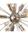 Aimee Sputnik Pendant, 9 Light E14, Polished Nickel/Crystal