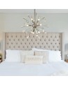 Aimee Sputnik Pendant, 9 Light E14, Polished Nickel/Crystal