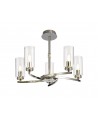 Nina Pendant/Semi Ceiling, 5 x E14, Polished Nickel