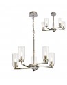 Nina Pendant/Semi Ceiling, 5 x E14, Polished Nickel