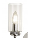 Nina Wall Lamp Switched, 2 x E14, Polished Nickel