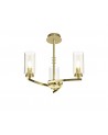 Nina Pendant/Semi Ceiling, 3 x E14, Polished Gold