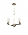 Nina Pendant/Semi Ceiling, 3 x E14, Antique Brass