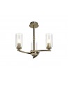 Nina Pendant/Semi Ceiling, 3 x E14, Antique Brass