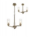 Nina Pendant/Semi Ceiling, 3 x E14, Antique Brass