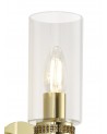 Nina Wall Lamp Switched, 1 x E14, Polished Gold
