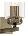 Nina Wall Lamp Switched, 1 x E14, Antique Brass