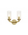 Nina Wall Lamp Switched, 2 x E14, Polished Gold