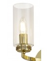 Nina Wall Lamp Switched, 2 x E14, Polished Gold