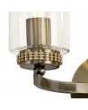 Nina Wall Lamp Switched, 2 x E14, Antique Brass