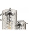 Aubrey Semi Ceiling Light, 5 x E14, Polished Chrome/Crystal/Glass