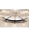 Edith Large Round Pendant, 10 Light E14, Brown Oxide