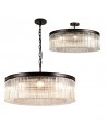 Edith Large Round Pendant, 10 Light E14, Brown Oxide