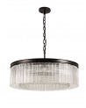 Edith Large Round Pendant, 10 Light E14, Brown Oxide