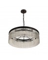 Edith Large Round Pendant, 10 Light E14, Brown Oxide