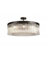 Edith Large Round Pendant, 10 Light E14, Brown Oxide