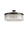 Edith Large Round Pendant, 10 Light E14, Brown Oxide