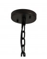 Edith Large Round Pendant, 10 Light E14, Brown Oxide