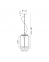Lily Pendant, 1 Light E27, Polished Chrome