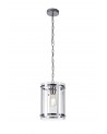 Lily Pendant, 1 Light E27, Polished Chrome