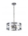 Lily Pendant, 2 Light E27, Polished Chrome