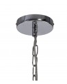 Lily Pendant, 2 Light E27, Polished Chrome