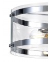 Lily Pendant, 2 Light E27, Polished Chrome