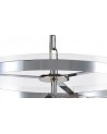 Lily Pendant, 2 Light E27, Polished Chrome