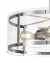 Lily Pendant, 4 Light E27, Polished Chrome