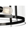 Lily Pendant, 4 Light E27, Matt Black