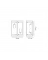 Lily Wall Light, 2 Light E27, Polished Chrome