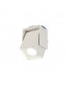 Helena Adjustable Square Spotlight, 1 Light GU10, Sand White, Cut Out: 62mm