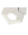 Helena Adjustable Square Spotlight, 1 Light GU10, Sand White, Cut Out: 62mm