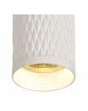 Megan 11cm Surface Mounted Ceiling Light, 1 x GU10, Sand White