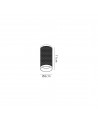 Megan 11cm Surface Mounted Ceiling Light, 1 x GU10, Sand Black