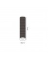 Megan 20cm Surface Mounted Ceiling Light, 1 x GU10, Sand Black
