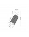 Megan Surface Mounted Spot Light, 1 x GU10, Sand White
