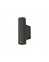 Megan Wall Lamp, 2 x GU10, Sand Black